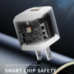 Adaptador Keephone 20W De Pared Doble Puerto De Carga Rápida - Image 2