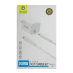 Kit Adaptador Blueo 20W De Pared + Cable De Carga Rápida