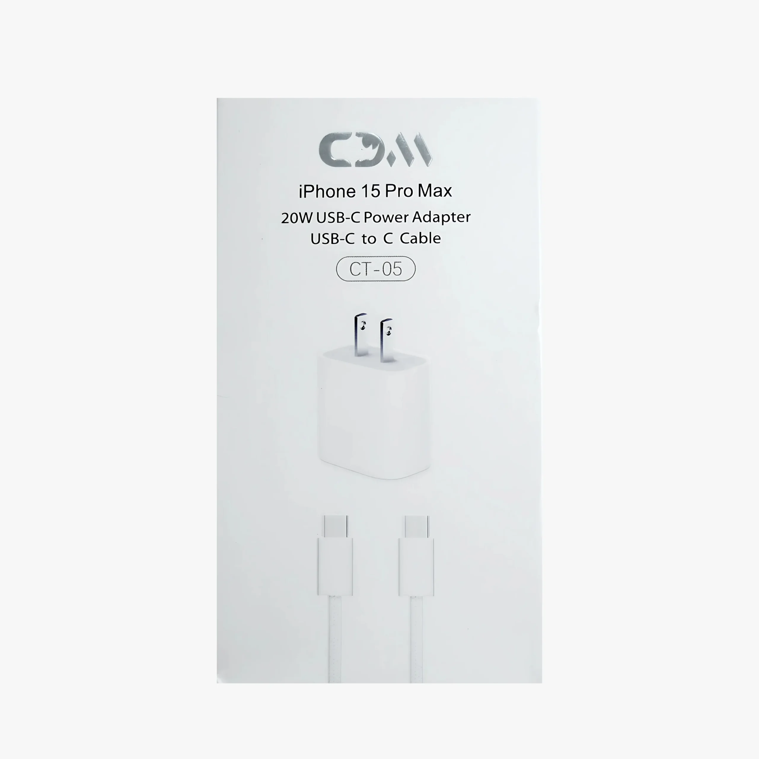 1 Adaptador de Corriente Para iPhone tipo-C de 20W 1MT CDM - Image 1
