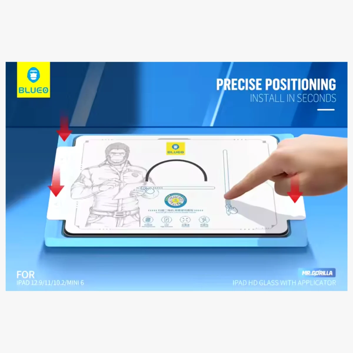 Protector de Pantalla de Vidrio Templado iPad Pro 13´´ 2024 Blueo - Image 3