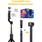 Tripode Selfie 70cm Para Celular Control Remoto Bluetooth - Image 2