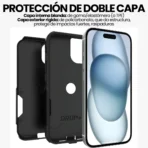 Estuche Resistente Antigolpes Doble Capa Protección Anticaidas Grado Miliar Para iPhone 16 Pro Max - Image 5