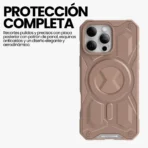 Estuche resistencia militar AntiGolpes Monarch Para Iphone 16 Pro - Marrón - Image 4