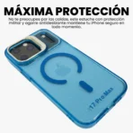 Estuche AntiGolpes Con brillos Para iphone 17 Pro Max Azul - Image 2
