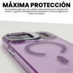 Estuche AntiGolpes Con brillos Para iphone 17 Pro Morado - Image 2