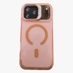 Estuche AntiGolpes Con brillos Para iphone 17 Pro Max Rosado