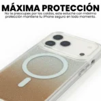 Estuche protector AntiGolpes Con brillos Para iphone 17 Pro Max Amarillo - Image 2