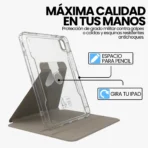 Estuche Resistente Carcasa Antigolpe Grado Militar Para iPad Pro 11 2018 - GRIS - Image 2