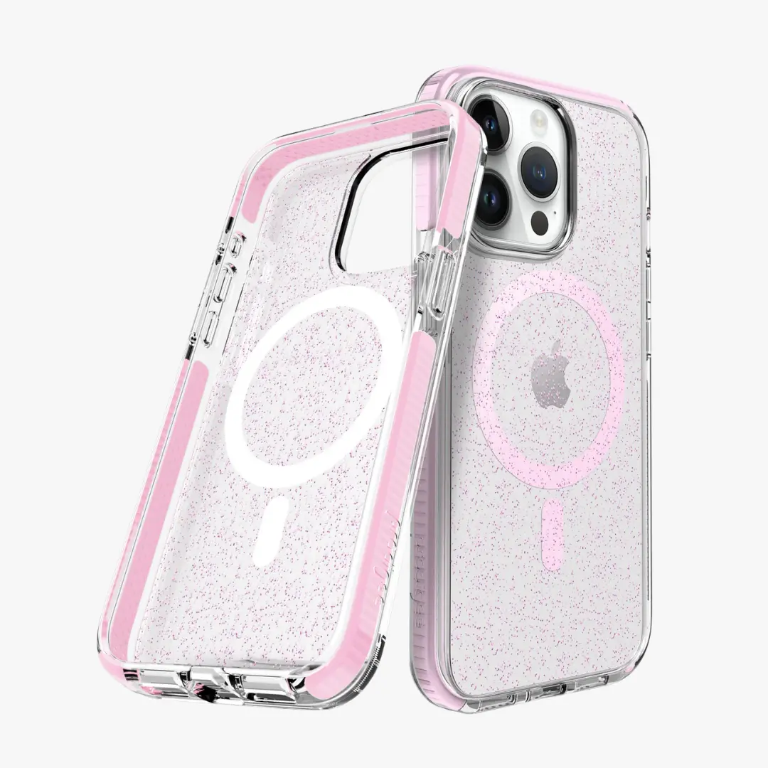 73 Estuche Protección militar Escarchado Rosado Para iPhone 15 Pro Max - Image 1