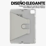 Estuche Resistente Carcasa Antigolpe Escarchada Grado Militar Para iPad Pro 11 2018 - GRIS - Image 2