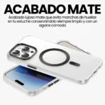 Estuche Protector Con Magsafe Mate Para iPhone 16 pro - Negro - Image 6