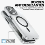 Estuche Protector Con Magsafe Mate Para iPhone 16 pro - Negro - Image 5