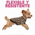 Ropa para mascota camisa para perro Fendi - MARRÓN - Image 5