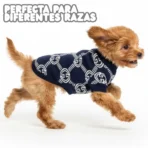 Ropa para mascota camisa para perro GUCCI - AZUL XXL - Image 6