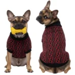 Ropa para mascota camisa para perro Fendi - ROJA