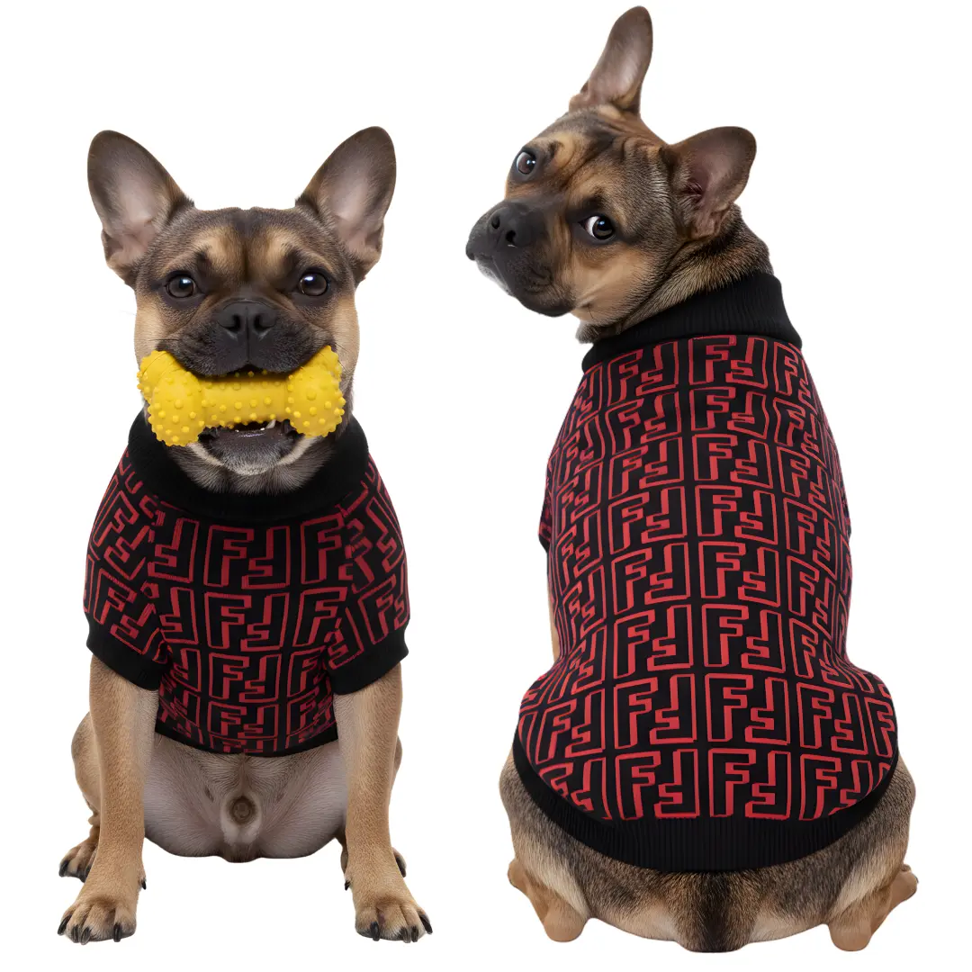69 Ropa para mascota camisa para perro Fendi - ROJA - Image 1