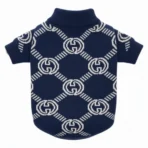 Ropa para mascota camisa para perro GUCCI - AZUL XXL - Image 7