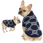Ropa para mascota camisa para perro GUCCI - AZUL XXL