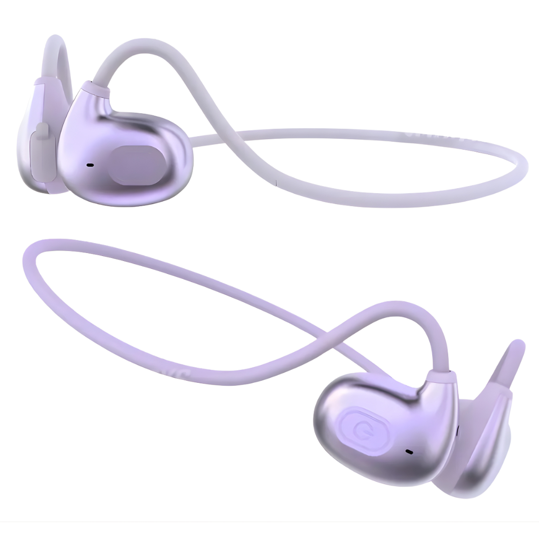 12 Audífonos Bluetooth Abiertos Inalámbricos G-Tide Touch - MORADOS - Image 1