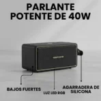 Parlante Portatil 40W Altavoz Mediano - Negro - Image 3
