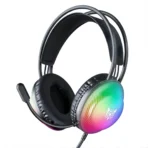 Diademas Rgb Gamer Alambricas OKINAGUA - Negro