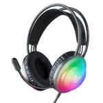 Diademas Rgb Gamer Alambricas OKINAGUA - Negro