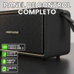 Parlante Portátil 60W Altavoz Grande - Negro - Image 4