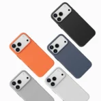 Estuche Antigolpes Tipo cuero Peekaboo 17 Pro Max - NARANJA - Image 5